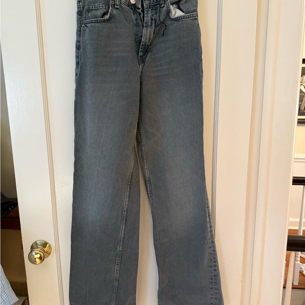 Stylish Gray Denim Jeans